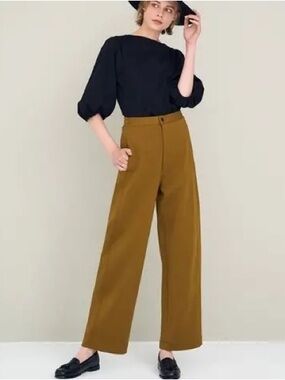 Uniqlo U Wide-Leg High-Rise Curved Women's Jersey pants